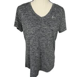 Under Armour Women's Medium Heatgear T-Shirt Short Sleeves V-Neckline Athletic